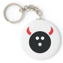 Bowling Devil Key Chains