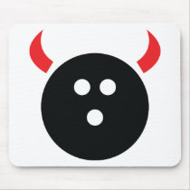 Bowling Devil Mouse Pad