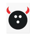 Bowling Devil postcards by Tomaniac Bowling Devil postcards