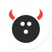 Bowling Devil stickers