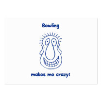 Bowling Drives Me Crazy Business Card Template