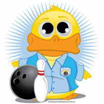 Bowling Duck Photo Cutout