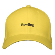 Bowling embroidered hats by scottsjazz Bowling embroidered hats
