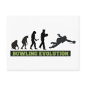 Bowling Evolution Bowler postcards