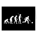 Bowling Evolution from Man to Bowler Greeting Cards
