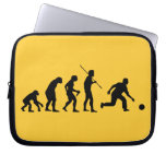 bowling evolution from man to bowler laptop computer sleeves