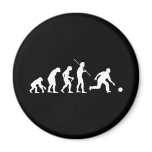 Bowling Evolution from Man to Bowler Refrigerator Magnet
