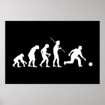 Bowling Evolution from Man to Bowler Print