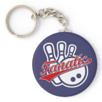 Bowling Fanatic Keychain