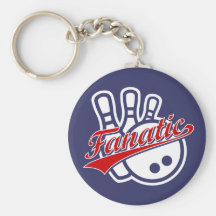 Bowling Fanatic Keychain