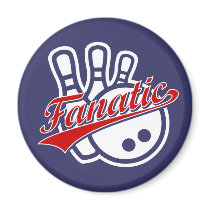 Bowling Fanatic Fridge Magnets