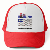 Bowling Flag Hat with flag