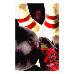 Bowling Gear Grunge Style Custom Stationery