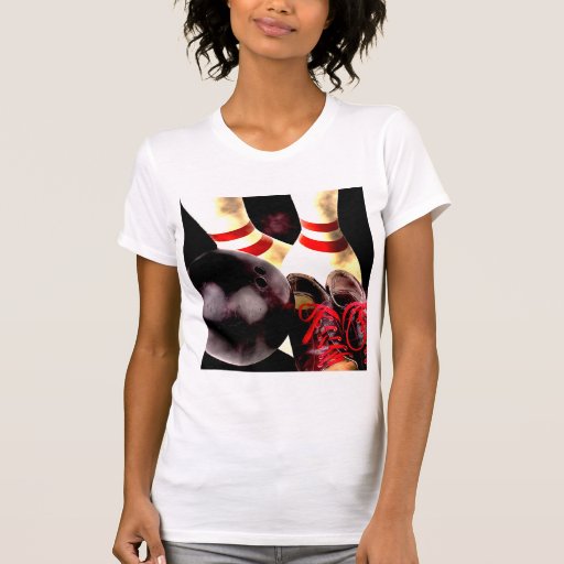Bowling Gear Grunge Style Tee Shirts
