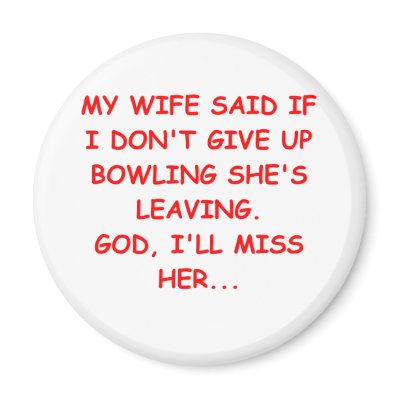 BOWLING gifts t-shirts Fridge Magnet by jimhartley