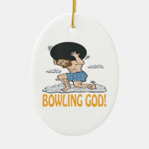 Bowling God Christmas Tree Ornament