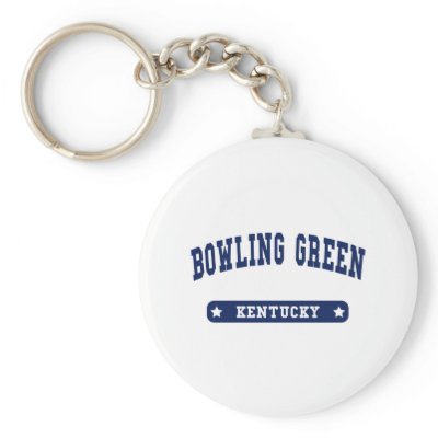 Bowling Green Kentucky College Style t shirts Keychain by republicofcities
