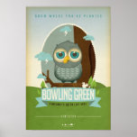 Bowling Green Kentucky Owl Poster