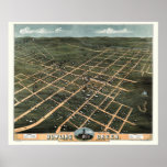 Bowling Green, KY Panoramic Map - 1871 Poster