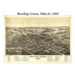 Bowling Green Ohio 1888 Map Postcards