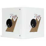bowling humor pins running scared cartoon binders