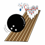 bowling humor pins running scared cartoon photo cutouts