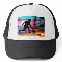 Bowling in a Neon Alley Trucker Hat