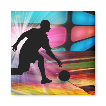 Bowling in a Neon Alley Magnets
