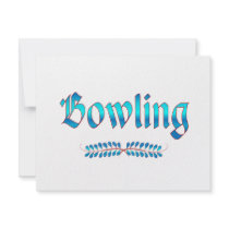 BOWLING invitations by HobbiesLeisure BOWLING invitations