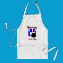 Bowling Is Life aprons
