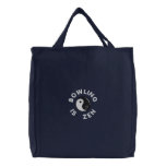 Bowling Is Zen Embroidered Bags