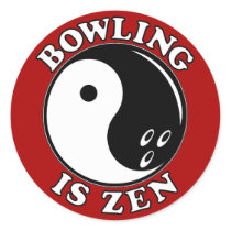 Bowling Is Zen stickers by ThreadHeadLTD Bowling Is Zen stickers