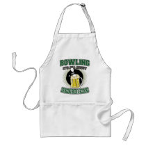 Bowling It's All About Drinking Beer & Scoring Apron