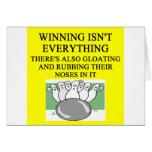 BOWLING joke Greeting Card