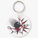 Bowling Key Ring keychains by DenesPlace Bowling Key Ring keychains