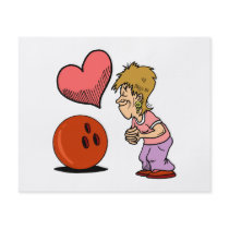 bowling love bowler humor cartoon flyers