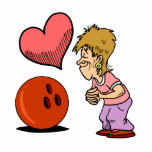 bowling love bowler humor cartoon photo cut outs