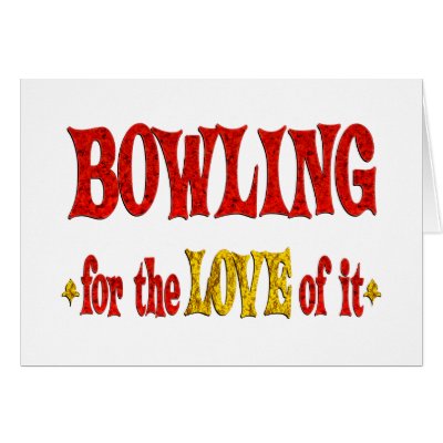 Bowling Love Greeting Cards by aboutsports