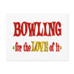 Bowling Love Post Card