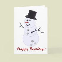 Bowling Lovers Christmas Cards cards