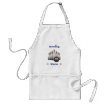 Bowling Mama Hearts Apron