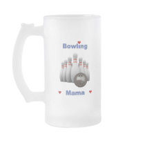 Bowling Mama Hearts Mugs