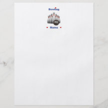 Bowling Mama Hearts Personalized Flyer