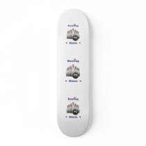 Bowling Mama Hearts Skate Board