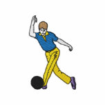 Bowling Man Embroidered Polo Shirt