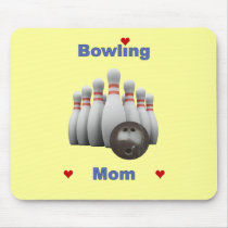 Bowling Mom Mouse Pads