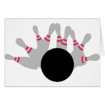 Bowling - Ninepins Greeting Card