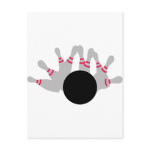 Bowling - Ninepins Post Card