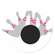Bowling - Ninepins Stickers