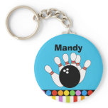 BOWLING PARTY Favor or Name Tag KEYCHAIN